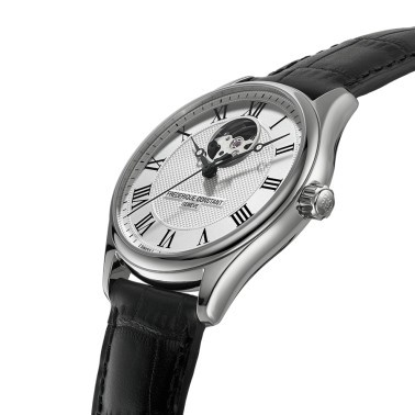 Frédérique Constant Classics Heart Beat Automatic watch white dial leather strap 40 mm