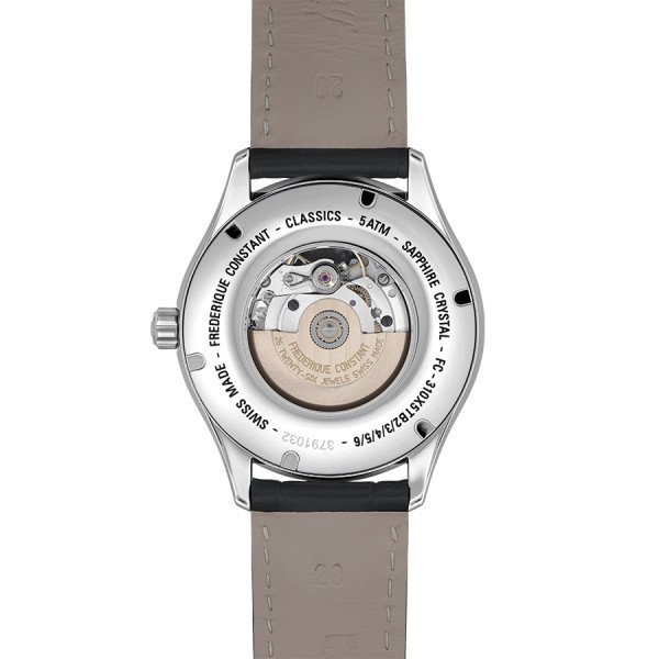 Frédérique Constant Classics Heart Beat Automatic watch white dial leather strap 40 mm
