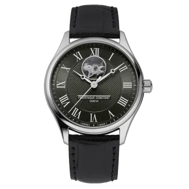 Montre Frédérique Constant Classics Heart Beat Automatic cadran vert bracelet cuir 40 mm