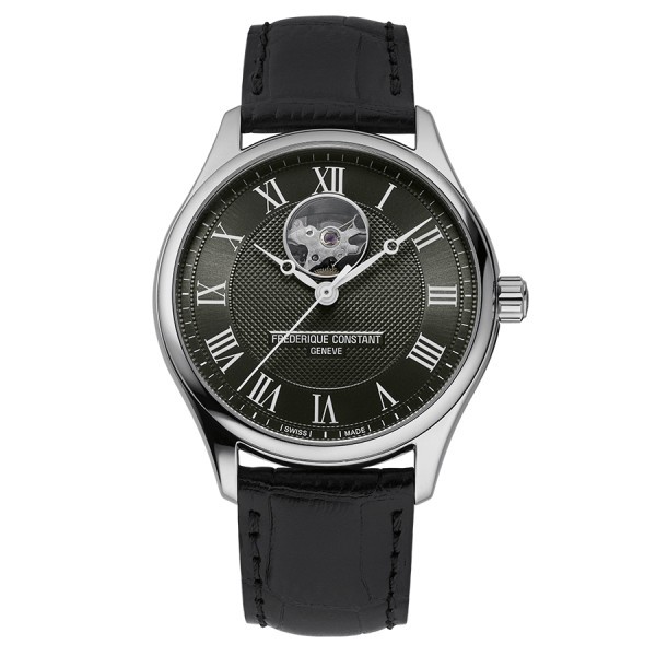 Frédérique Constant Classics Heart Beat Automatic watch green dial leather strap 40 mm