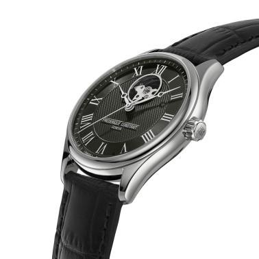 Frédérique Constant Classics Heart Beat Automatic watch green dial leather strap 40 mm