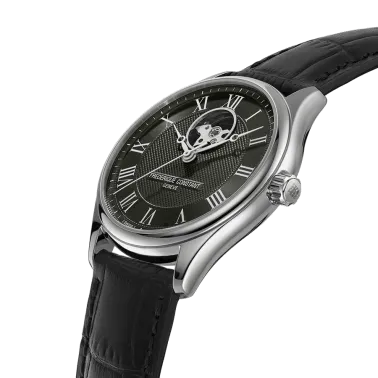 Montre Frédérique Constant Classics Heart Beat Automatic cadran vert bracelet cuir 40 mm