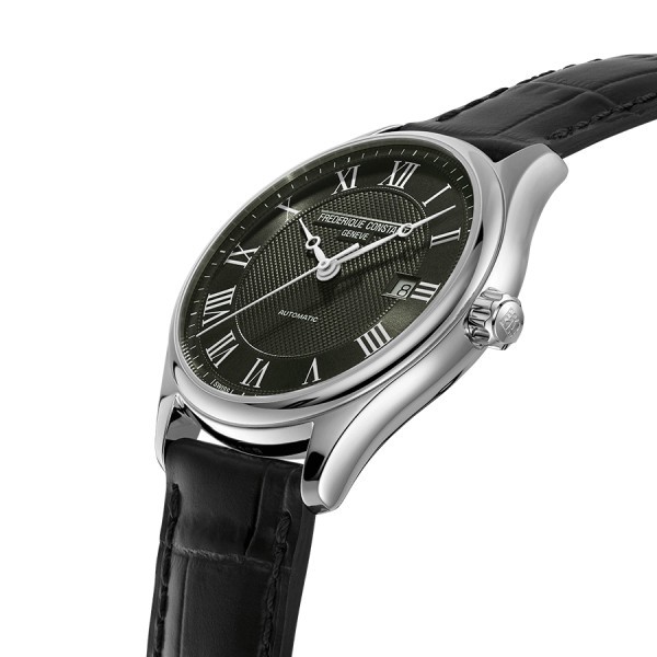 Montre Frédérique Constant Classics Index Automatic cadran vert bracelet cuir 40 mm