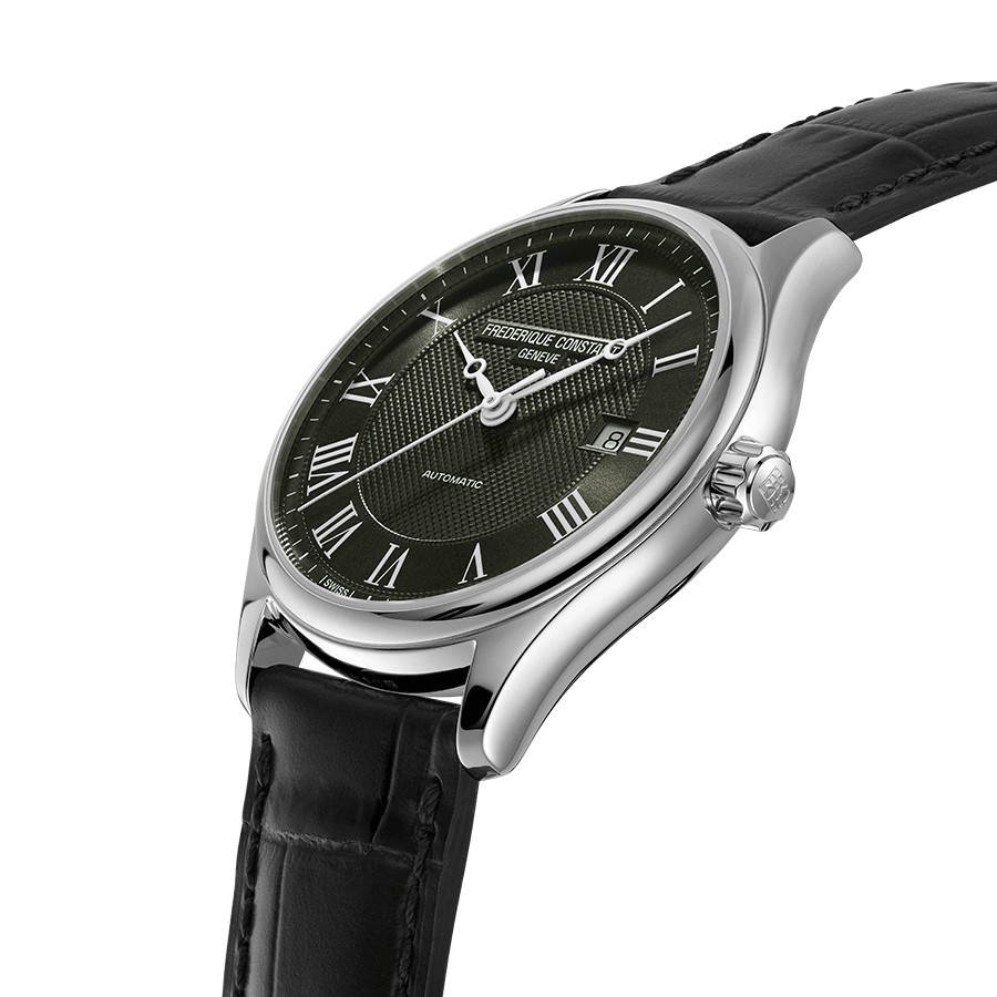 Montre Frédérique Constant Classics Index Automatic cadran vert bracelet cuir 40 mm
