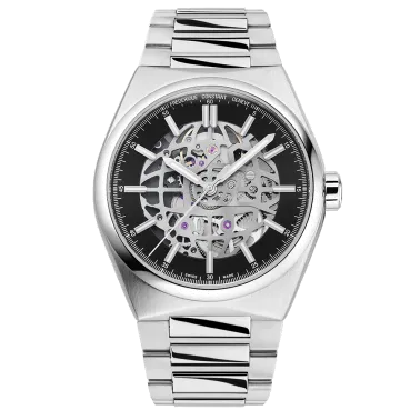 Montre Frédérique Constant Highlife Automatic Skeleton cadran noir bracelet acier 39 mm