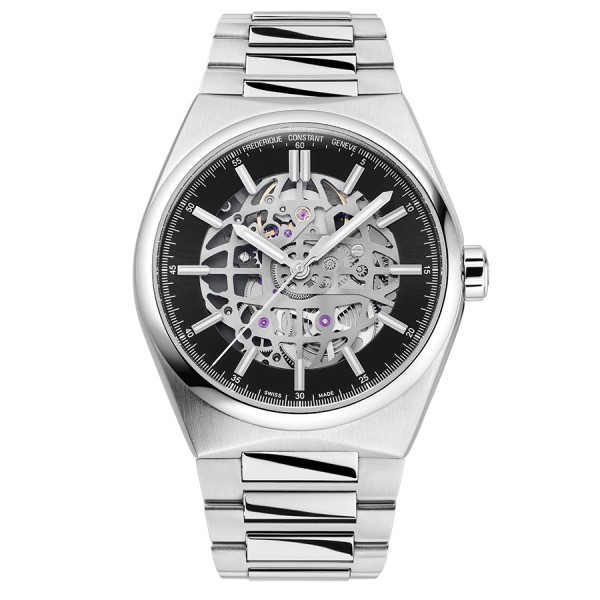 Frédérique Constant Highlife Automatic Skeleton watch black dial steel bracelet 39 mm