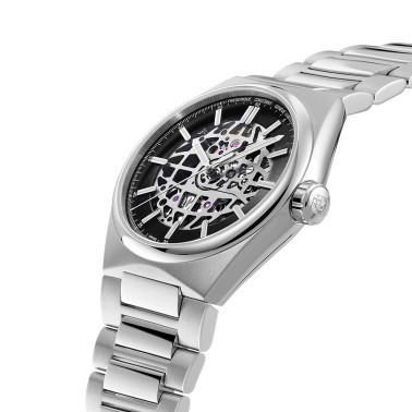 Frédérique Constant Highlife Automatic Skeleton watch black dial steel bracelet 39 mm