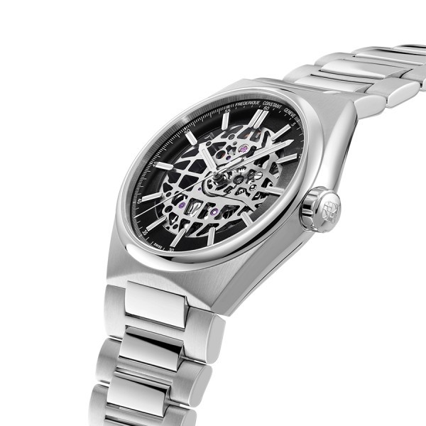 Frédérique Constant Highlife Automatic Skeleton watch black dial steel bracelet 39 mm