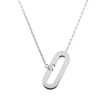 Collier So Shocking Singulière en or blanc et diamant