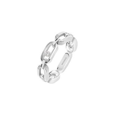 Bague Messika Move Uno Multi en or blanc et diamants 12078G