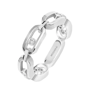 Bague Messika Move Uno Multi en or blanc et diamants 12078G