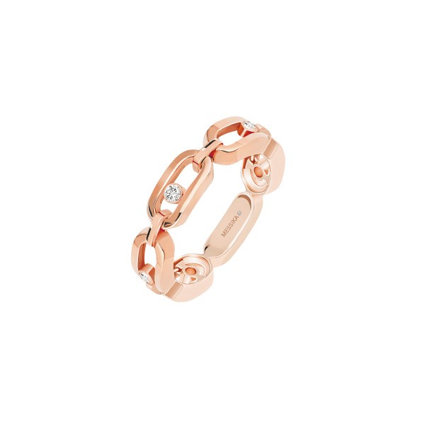 Bague Messika Move Uno Multi en or rose et diamants 12078R