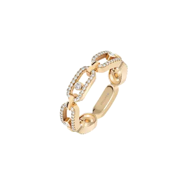 Bague Messika Move Uno Multi Pavée en or jaune et diamants 12012J