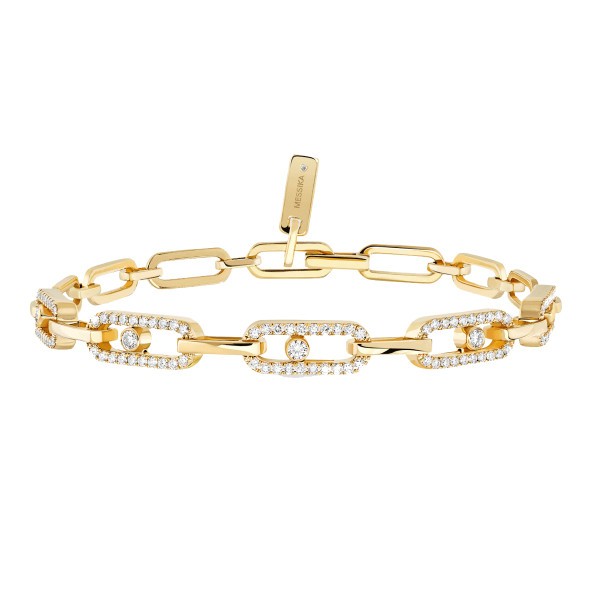 Bracelet Messika Move Uno Multi en or jaune et diamants 12187J