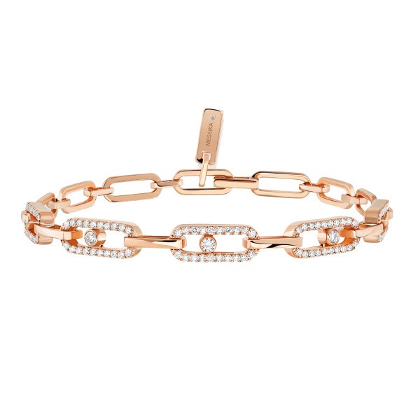 Bracelet Messika Move Uno Multi en or rose et diamants 12187R