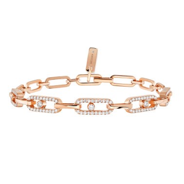 Bracelet Messika Move Uno Multi en or rose et diamants