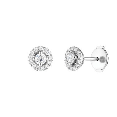 Lepage Victoria earrings white gold and diamonds