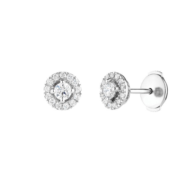 Lepage Victoria earrings white gold and diamonds