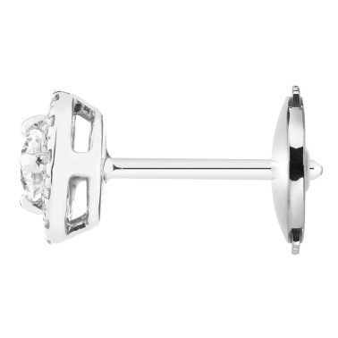 Boucles d'oreilles Lepage Victoria en or blanc et diamants LEO5D30CG