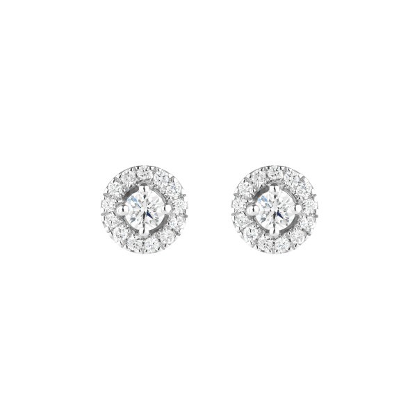 Boucles d'oreilles Lepage Victoria en or blanc et diamants LEO5D30CG