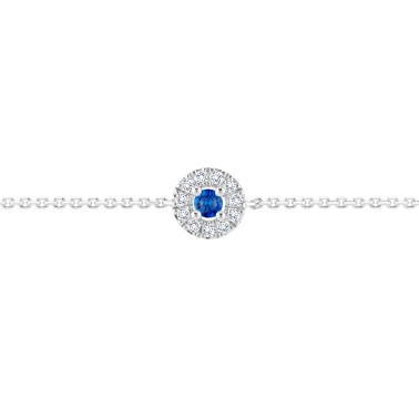 Bracelet Lepage Coquette en or blanc, saphir et diamants LEP5S20CG