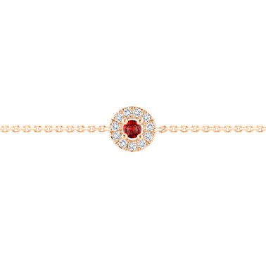 Bracelet Lepage Coquette en or rose, rubis et diamants LEP5R20CR
