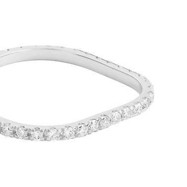Alliance Ginette NY Be Mine TV Mini en or blanc et diamants