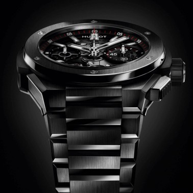 Montre Hublot Big Bang Integral Black Magic automatique cadran squelette 42 mm 451.CX.1170.CX