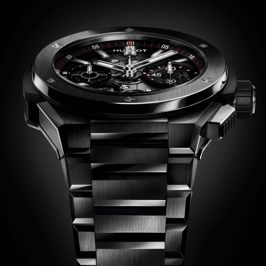 Montre Hublot Big Bang Integral Black Magic automatique cadran squelette 42 mm 451.CX.1170.CX