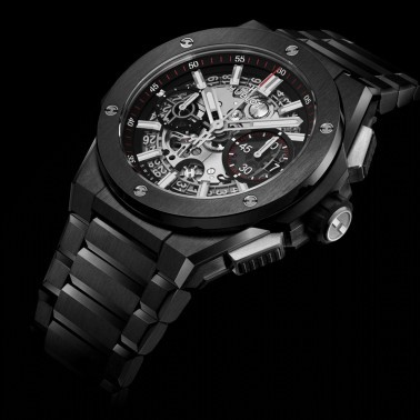 Montre Hublot Big Bang Integral Black Magic automatique cadran squelette 42 mm 451.CX.1170.CX