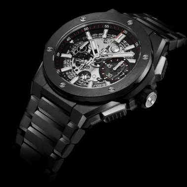 Montre Hublot Big Bang Integral Black Magic automatique cadran squelette 42 mm 451.CX.1170.CX