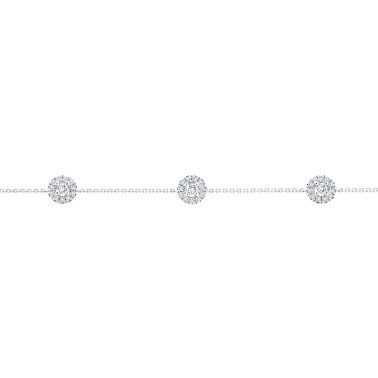 Bracelet Lepage Victoria en or blanc et diamants