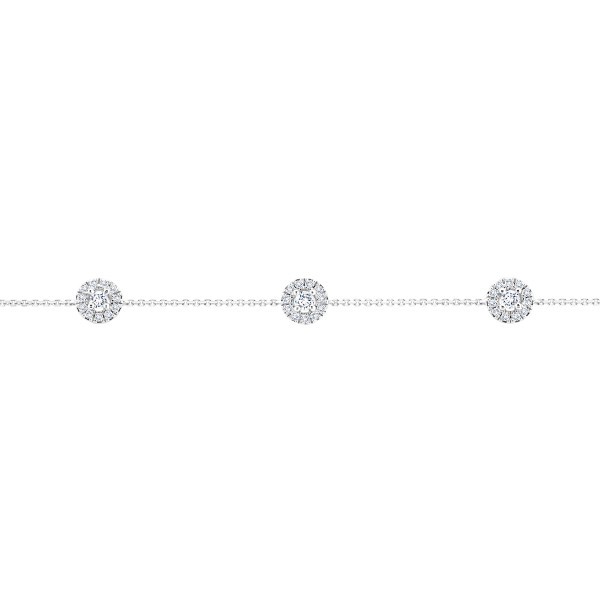 Bracelet Lepage Victoria en or blanc et diamants