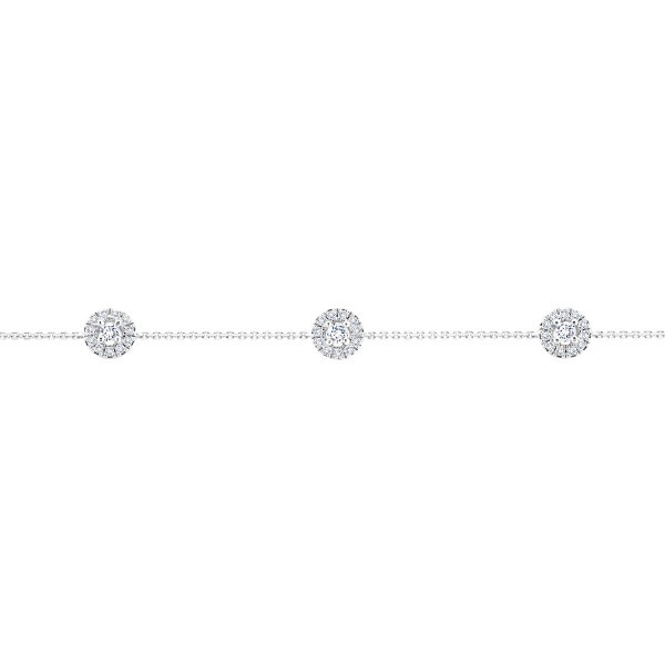 Lepage Victoria bracelet in white gold and diamonds