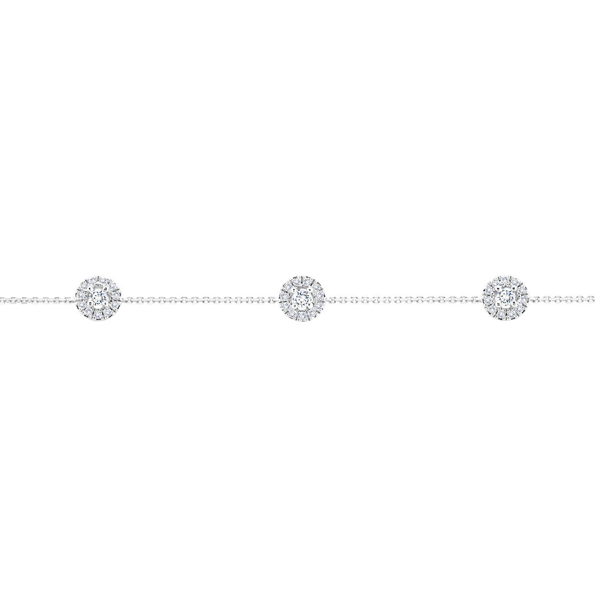Bracelet Lepage Victoria en or blanc et diamants
