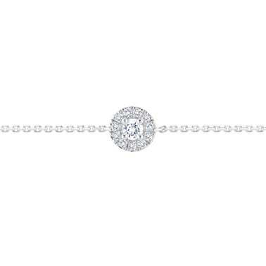 Bracelet Lepage Victoria en or blanc et diamants