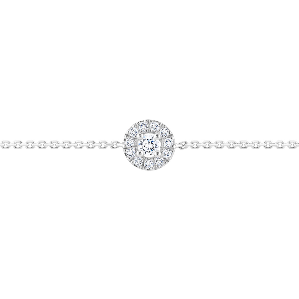 Bracelet Lepage Victoria en or blanc et diamants