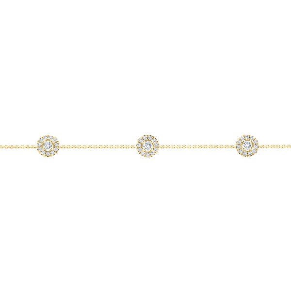 Lepage Victoria bracelet in yellow gold and diamonds