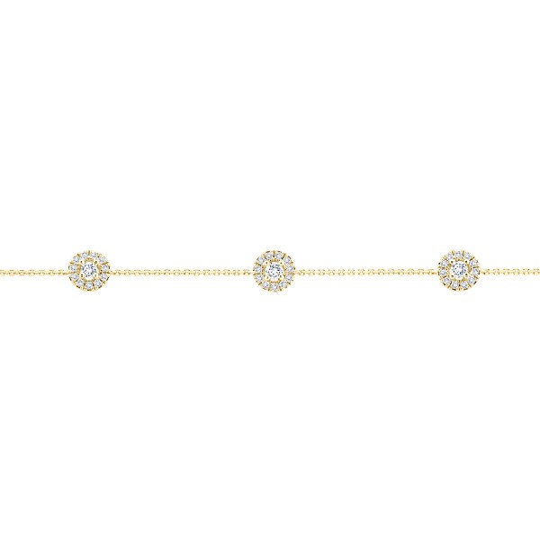 Lepage Victoria bracelet in yellow gold and diamonds