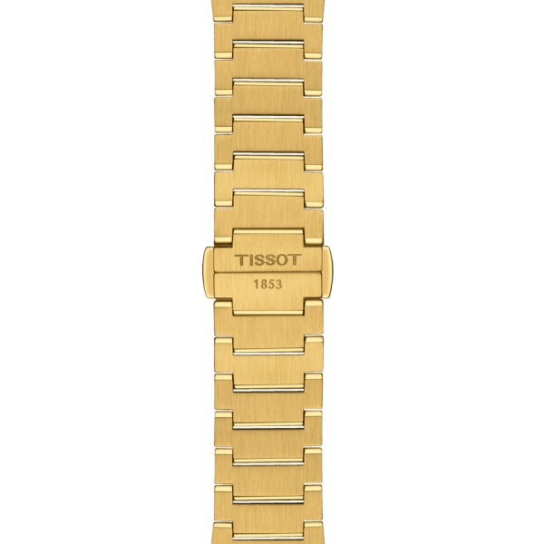 Montre Tissot T-Classic PRX quartz cadran doré bracelet acier PVD Or jaune 35 mm T137.210.33.021.00