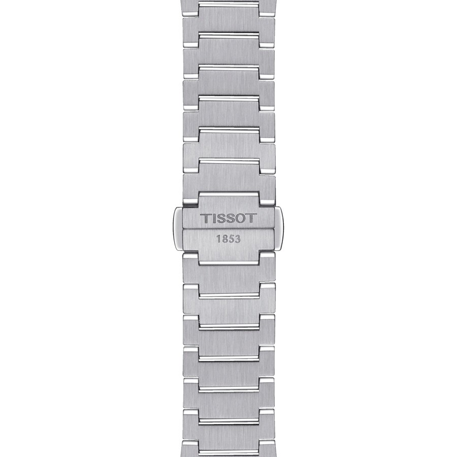 Tissot T-Classic PRX quartz watch blue dial steel bracelet 35 mm