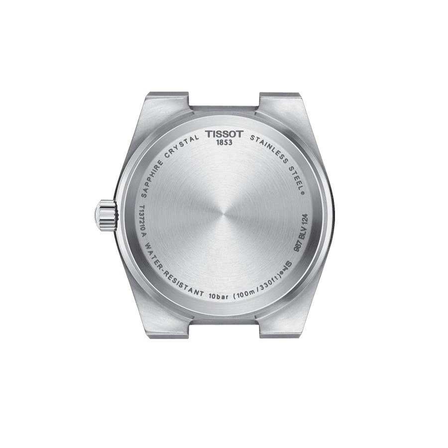 Tissot T-Classic PRX quartz watch silver dial steel bracelet 35 mm