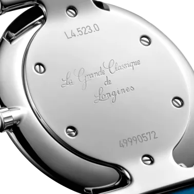 Montre Longines La Grande Classique quartz lunette sertie cadran bleu 29 mm L4.523.0.90.2