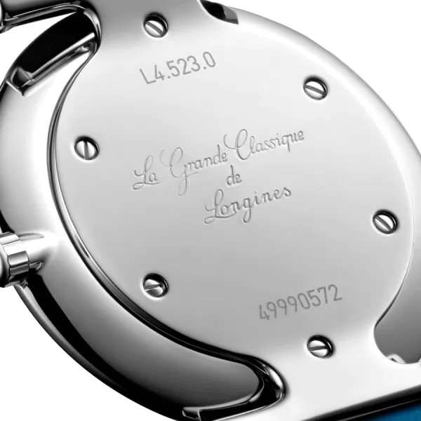 Montre Longines La Grande Classique quartz lunette sertie cadran bleu 29 mm L4.523.0.90.2
