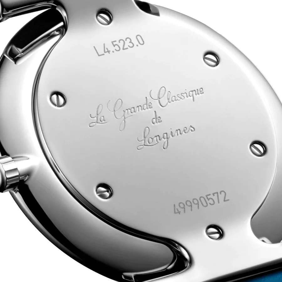 Montre Longines La Grande Classique quartz lunette sertie cadran bleu 29 mm L4.523.0.90.2