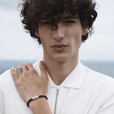 Bracelet Le Gramme x Orlebar Brown Câble nato marine Le 7g LG_CARBRNMA051_07OB