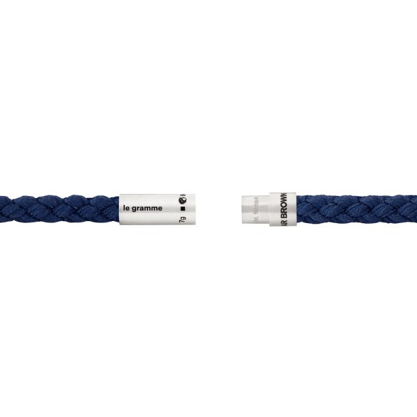 Bracelet Le Gramme x Orlebar Brown Câble nato marine Le 7g LG_CARBRNMA051_07OB