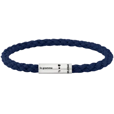 Bracelet Le Gramme x Orlebar Brown Câble nato marine Le 7g LG_CARBRNMA051_07OB