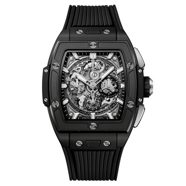 Hublot Spirit Of Big Bang Black Magic automatic watch skeleton dial 42 mm 642.CI.0170.RX