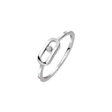 Bague Messika Move Uno en or blanc et diamant